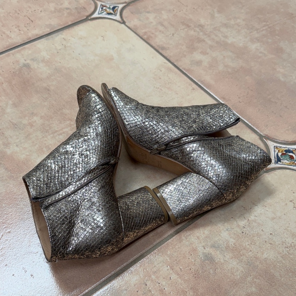 Maison Margiela Python Metallic Ankle Bootie - image 3